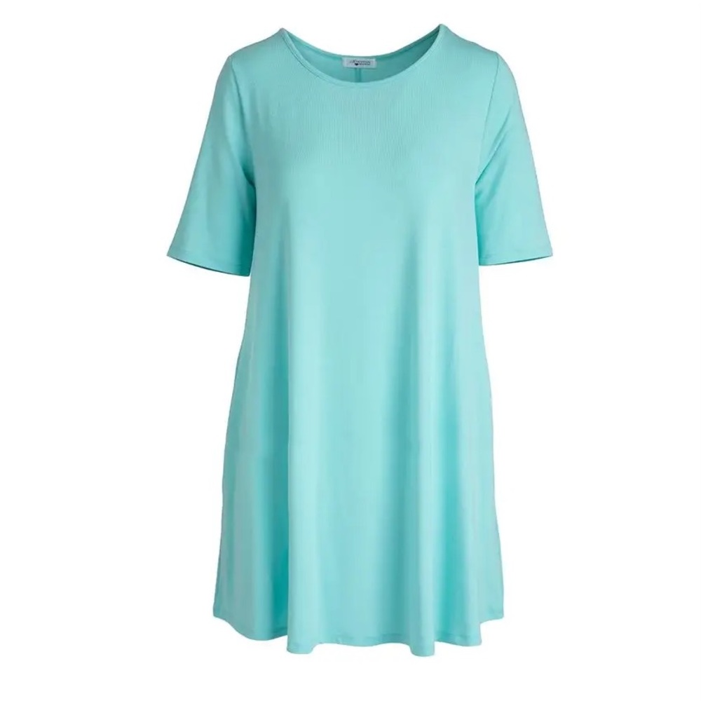 Flowy Pocket Shorty Dress - Aqua